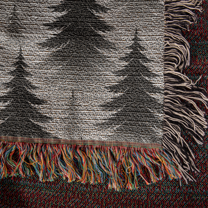 Evergreen Forest Woven Blanket