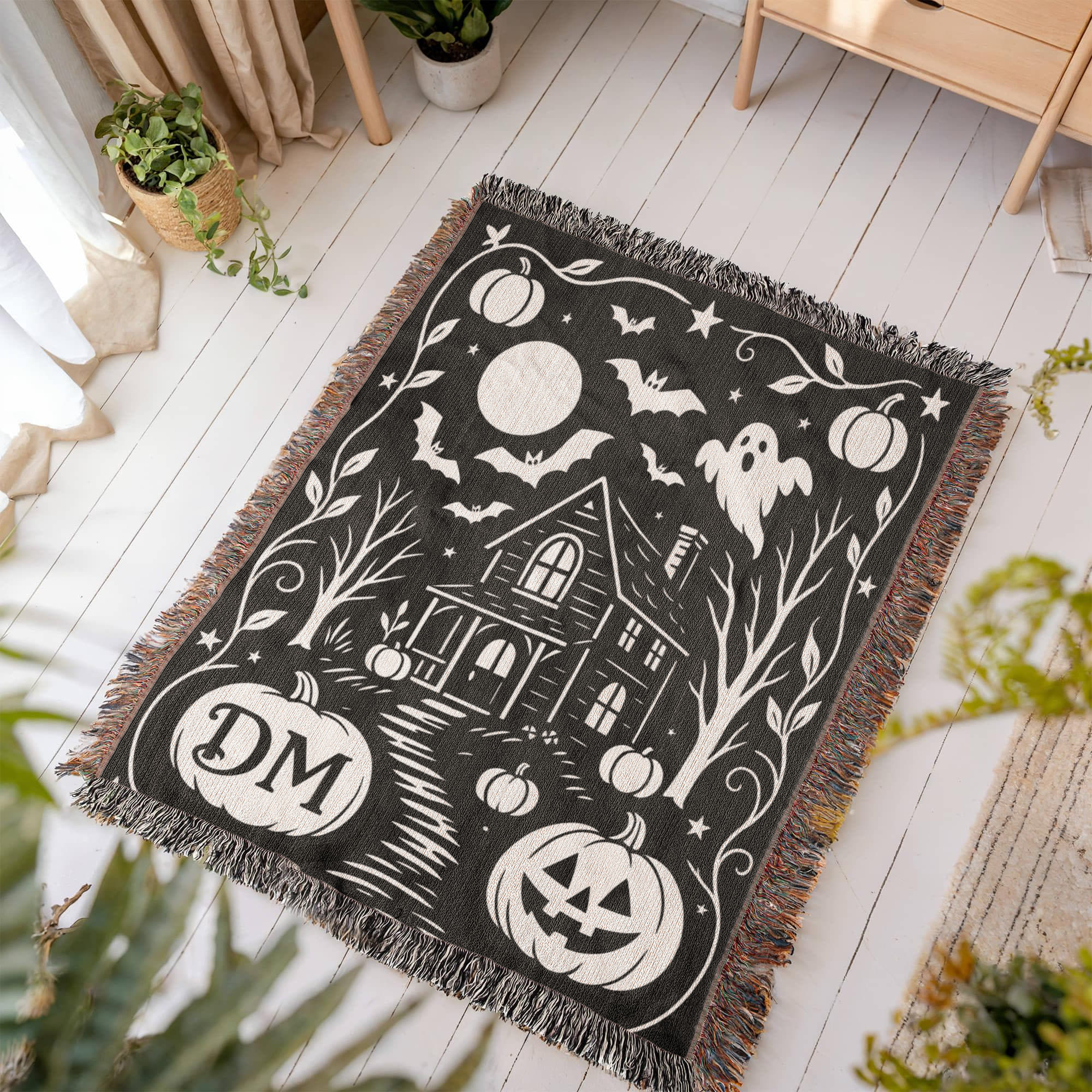 The Haunted Path - Custom Woven Blanket