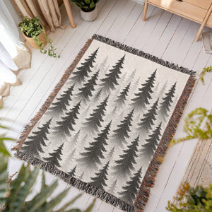 Evergreen Forest Woven Blanket