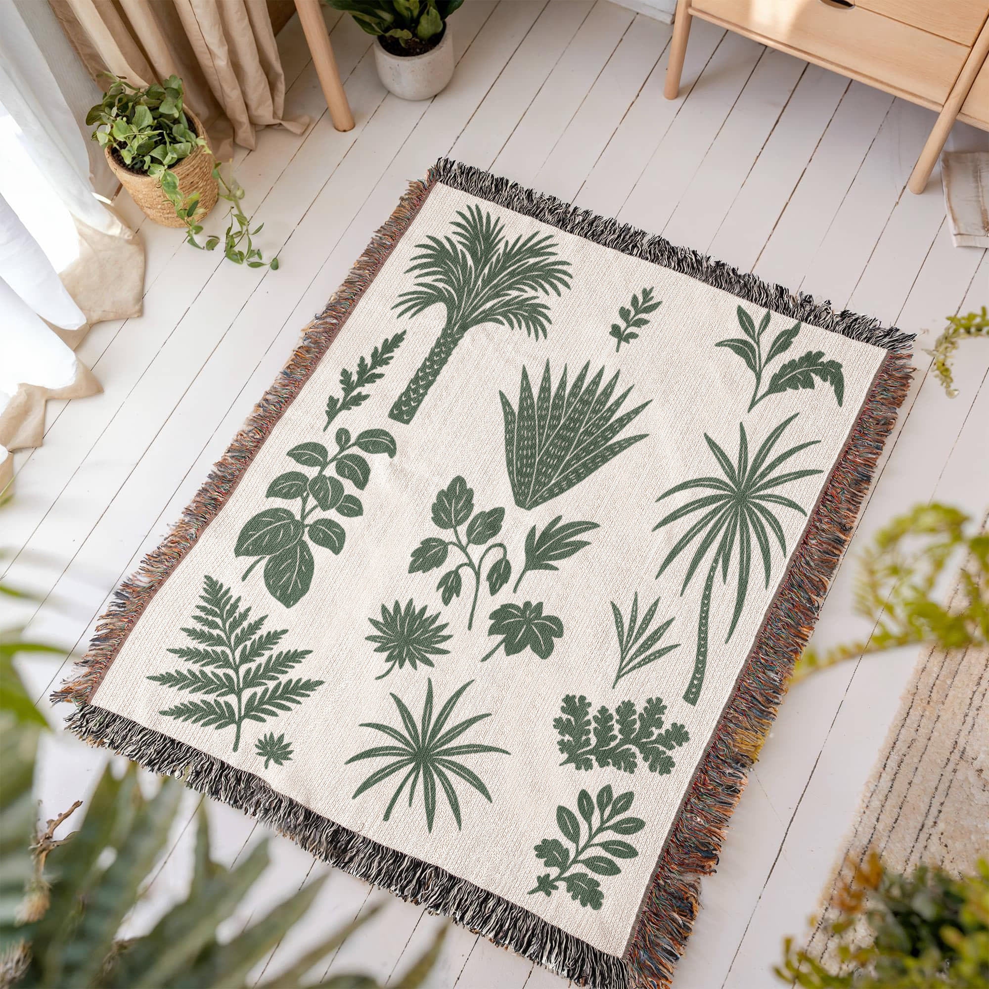 Botanical Garden Woven Blanket