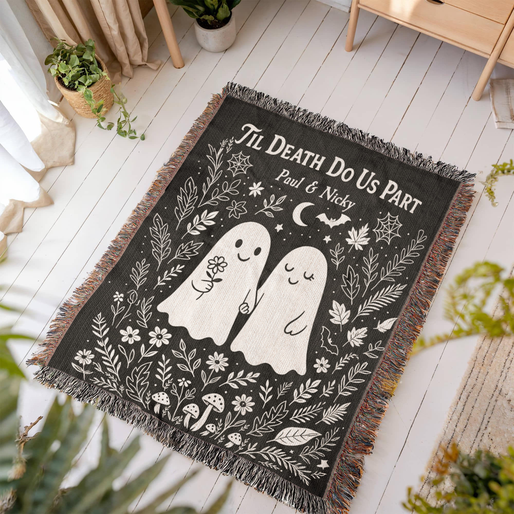 Spooky Soulmates - Custom Woven Blanket