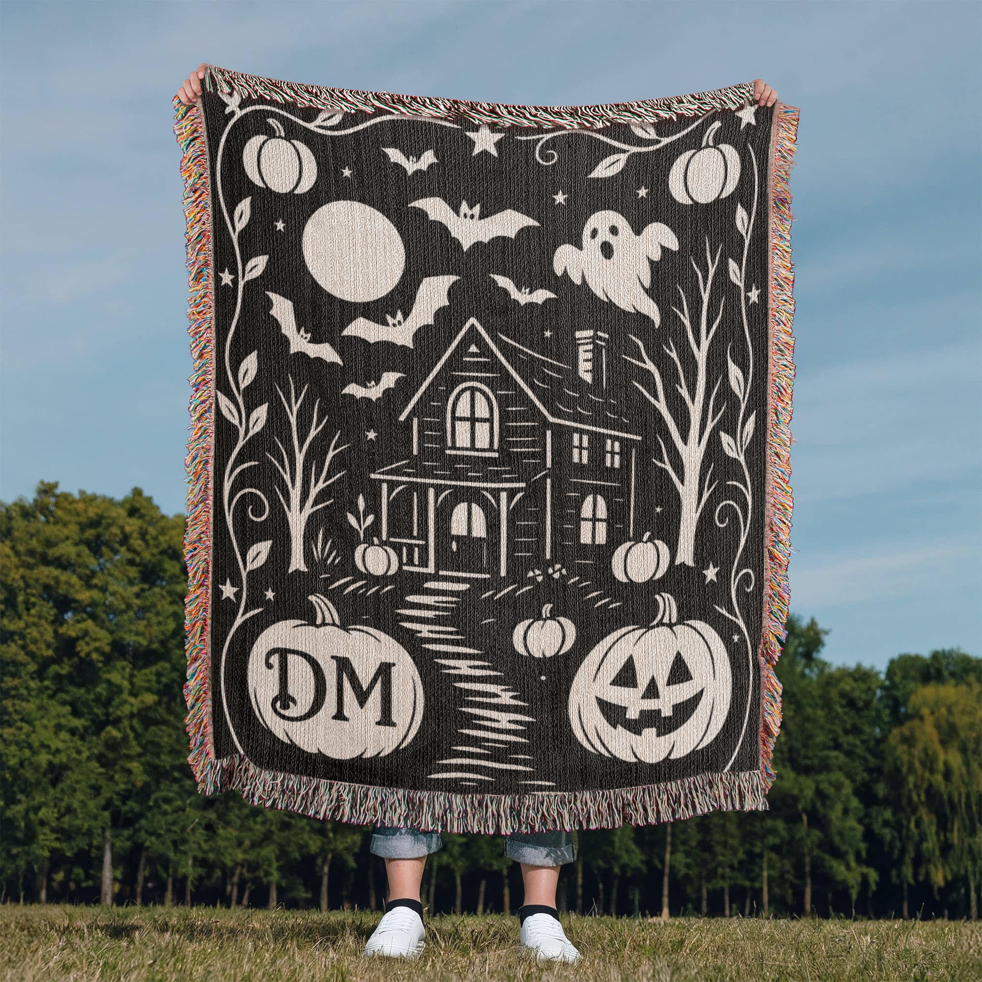 The Haunted Path - Custom Woven Blanket