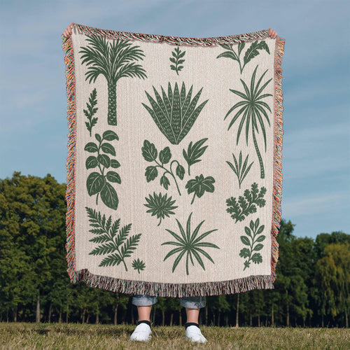 Botanical Garden Woven Blanket