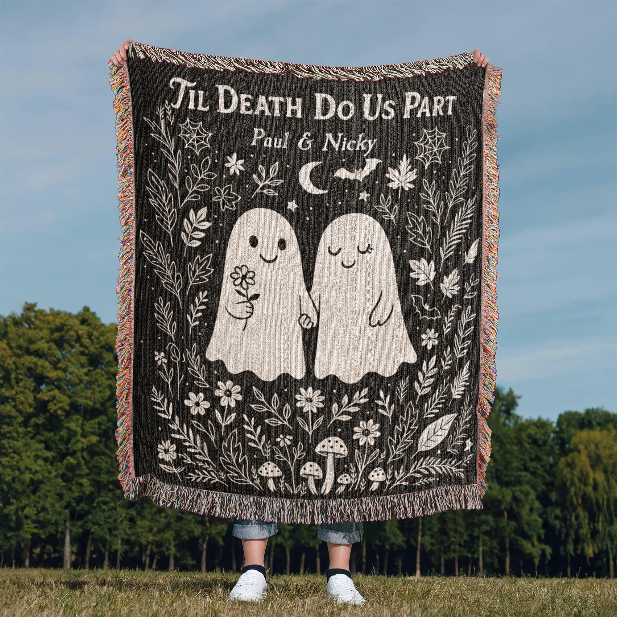Spooky Soulmates - Custom Woven Blanket