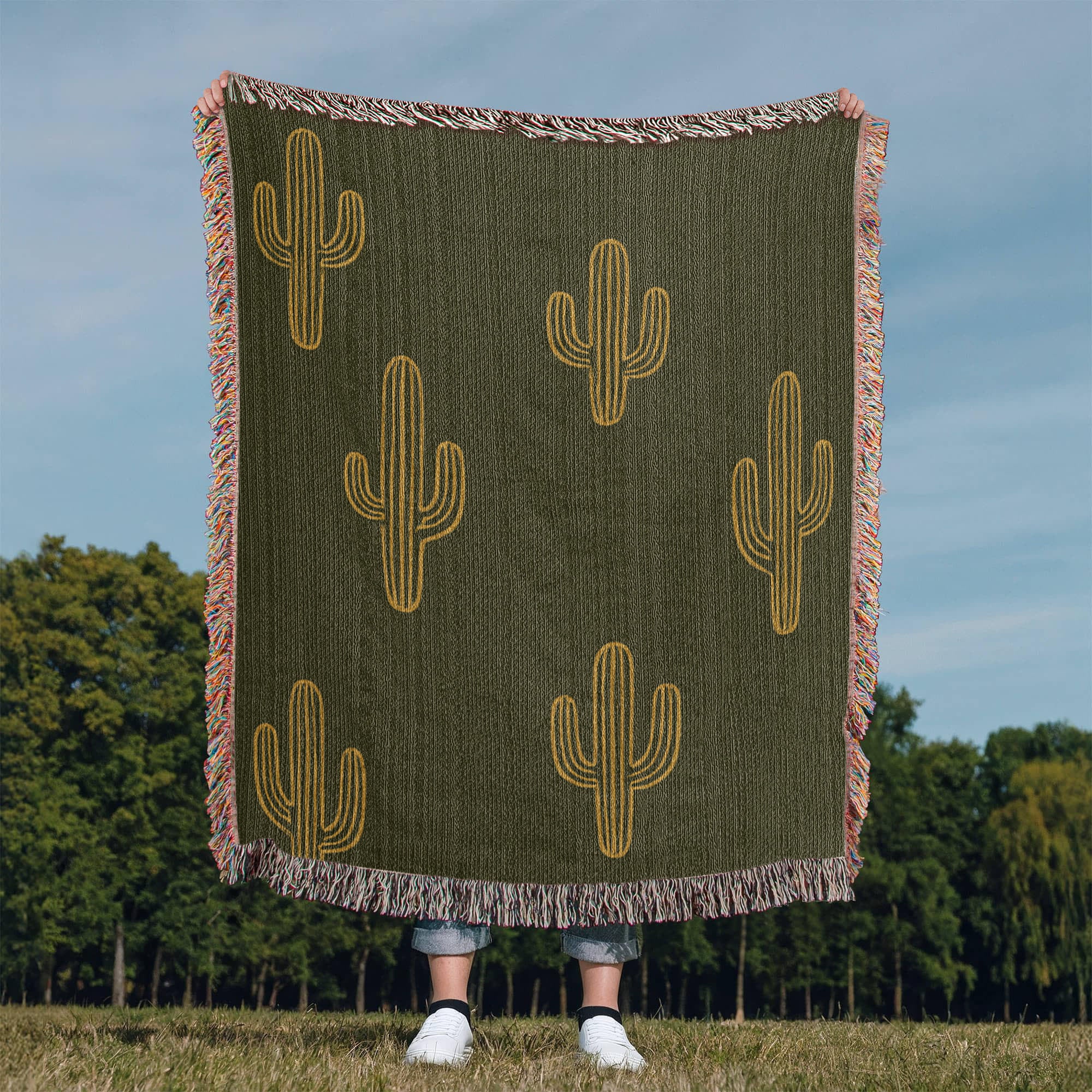 Sunlit Saguaro Blanket