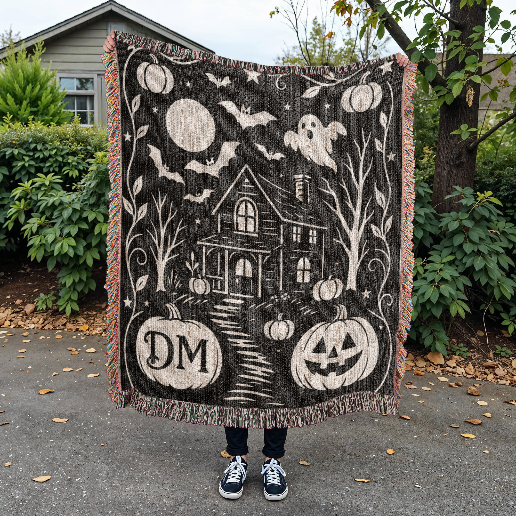 The Haunted Path - Custom Woven Blanket