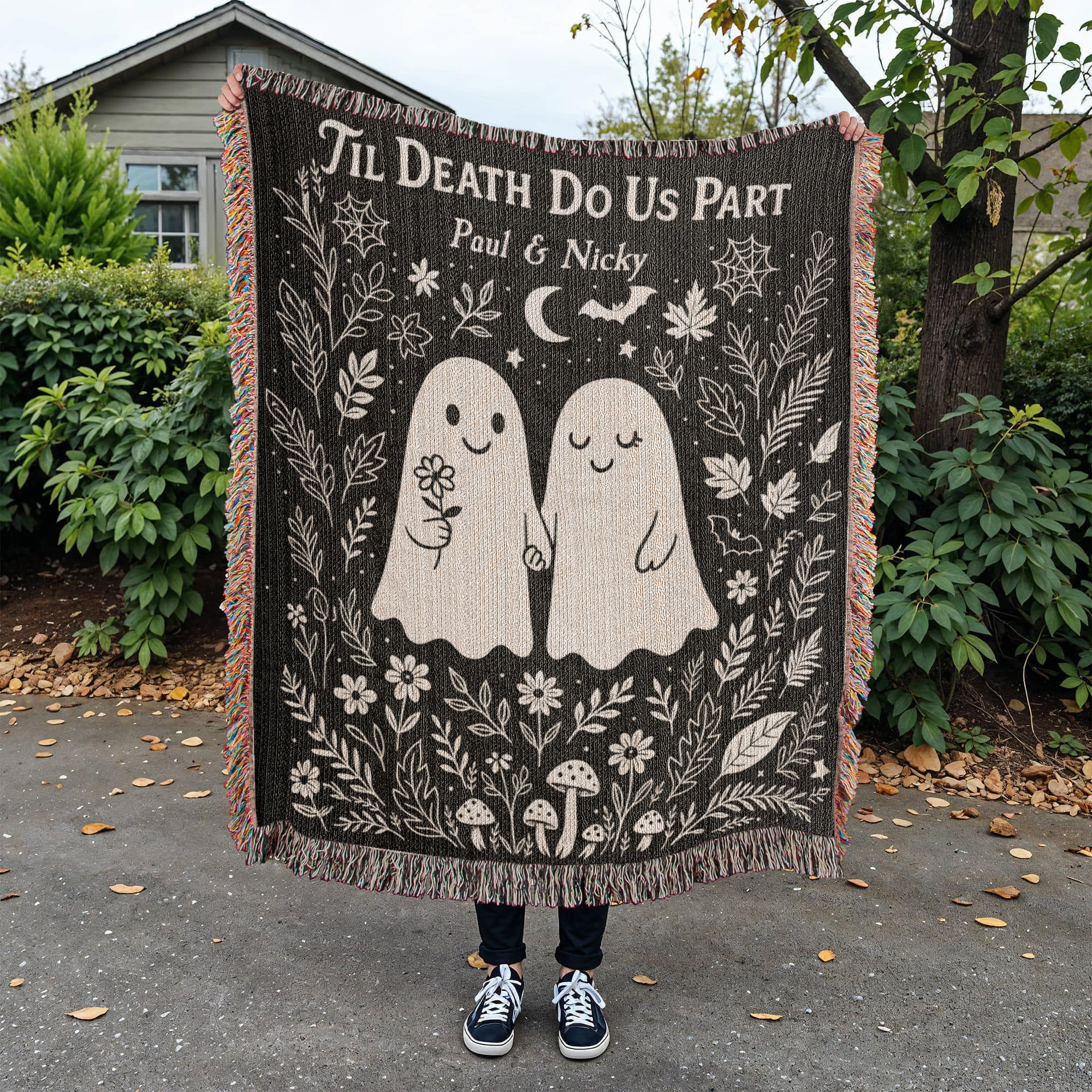 Spooky Soulmates - Custom Woven Blanket