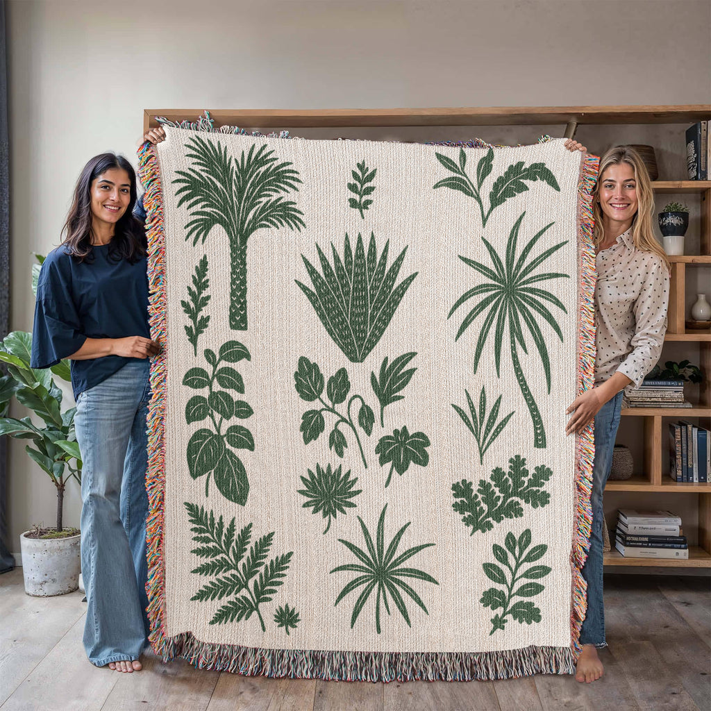 Botanical Garden Woven Blanket