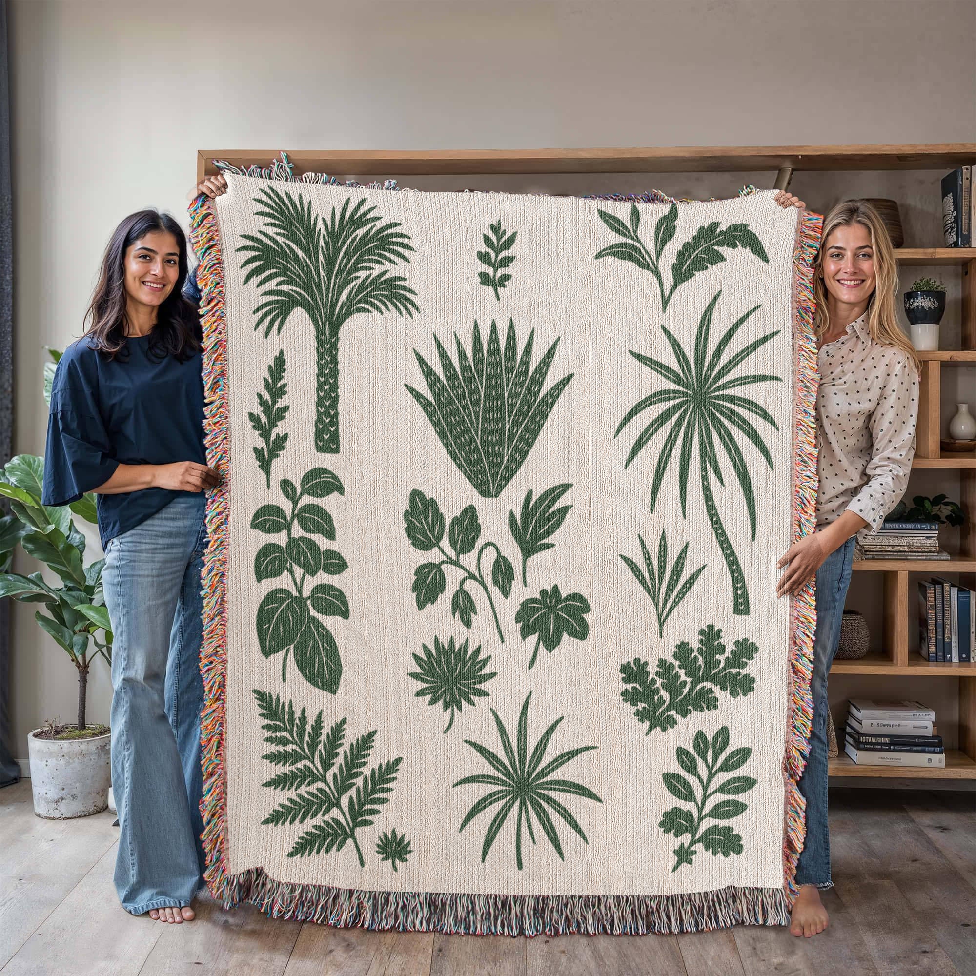 Botanical Garden Woven Blanket