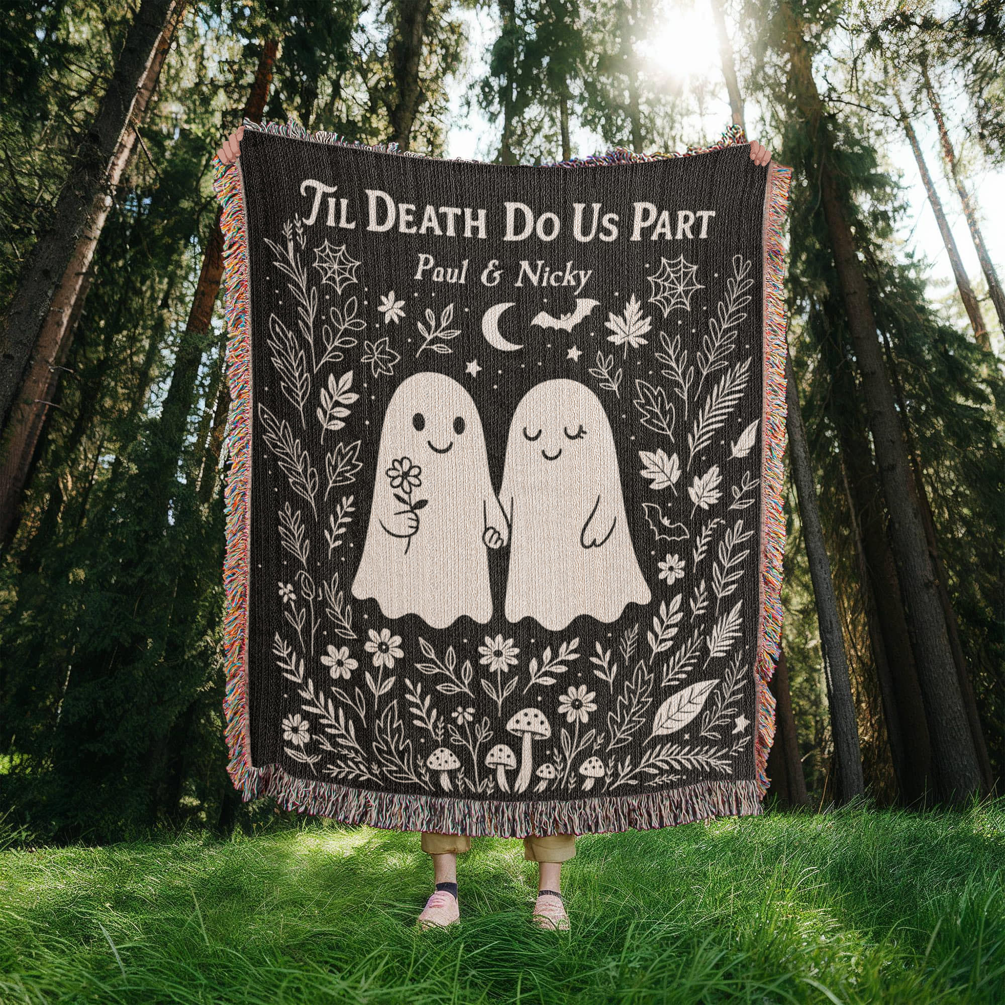 Spooky Soulmates - Custom Woven Blanket