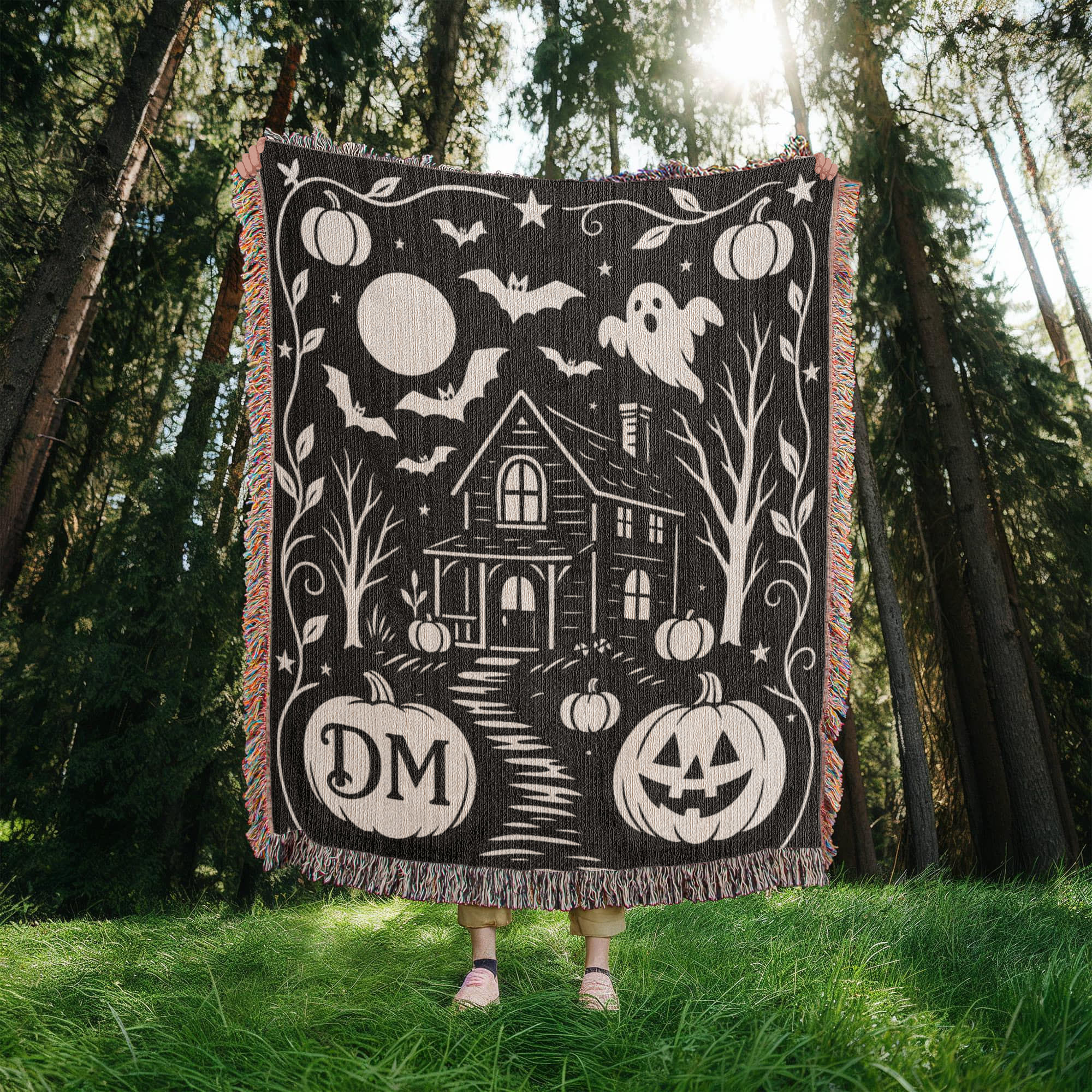 The Haunted Path - Custom Woven Blanket