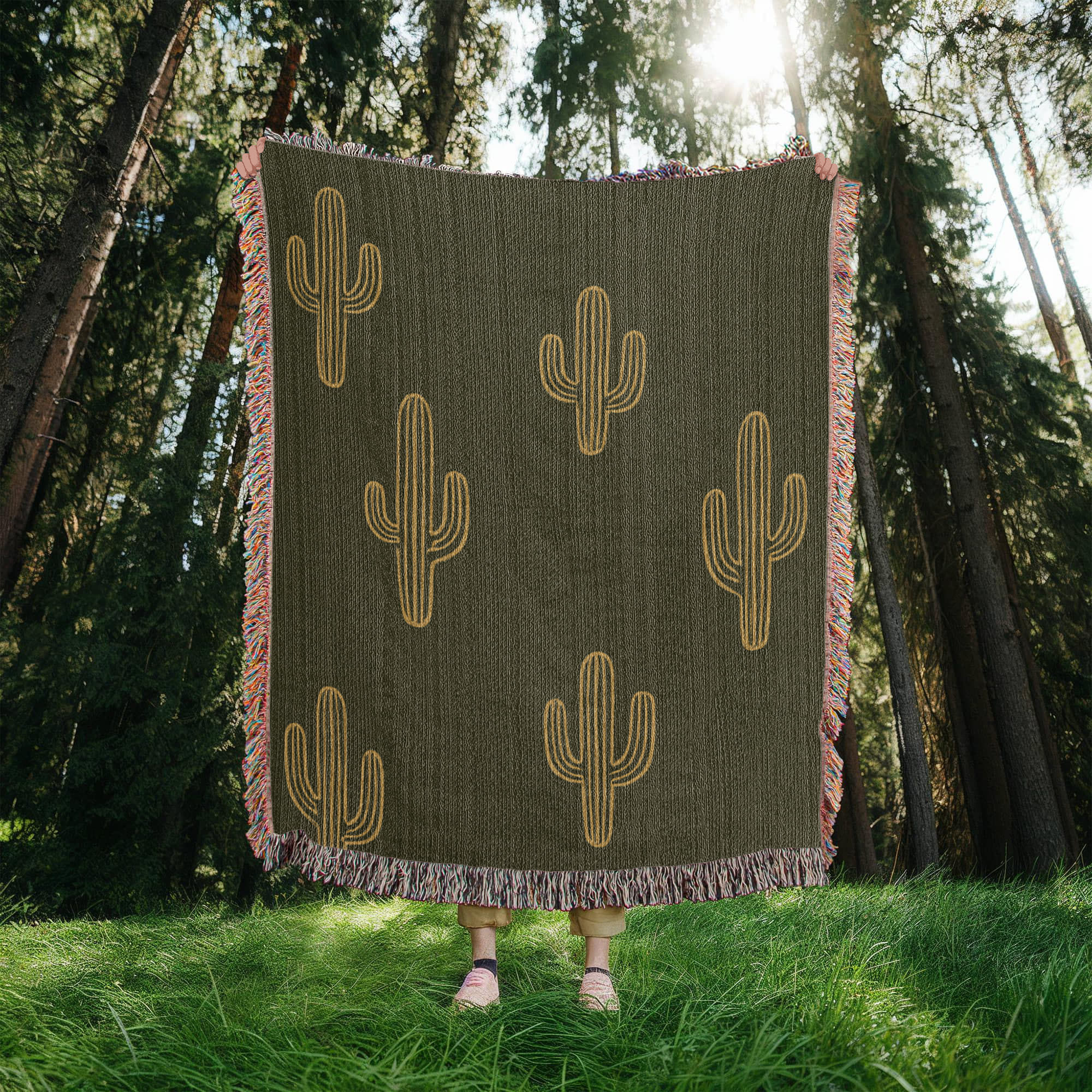 Sunlit Saguaro Blanket