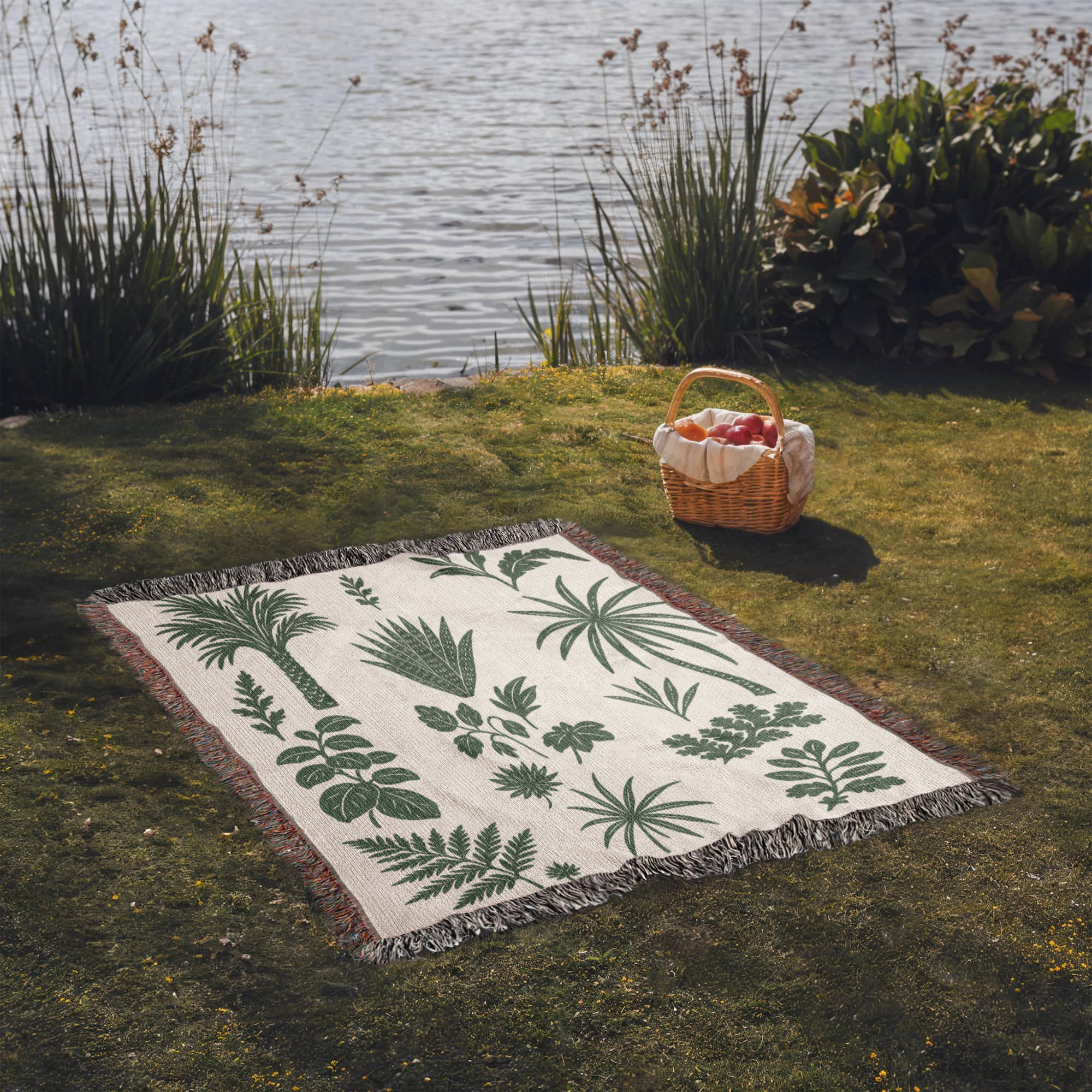 Botanical Garden Woven Blanket