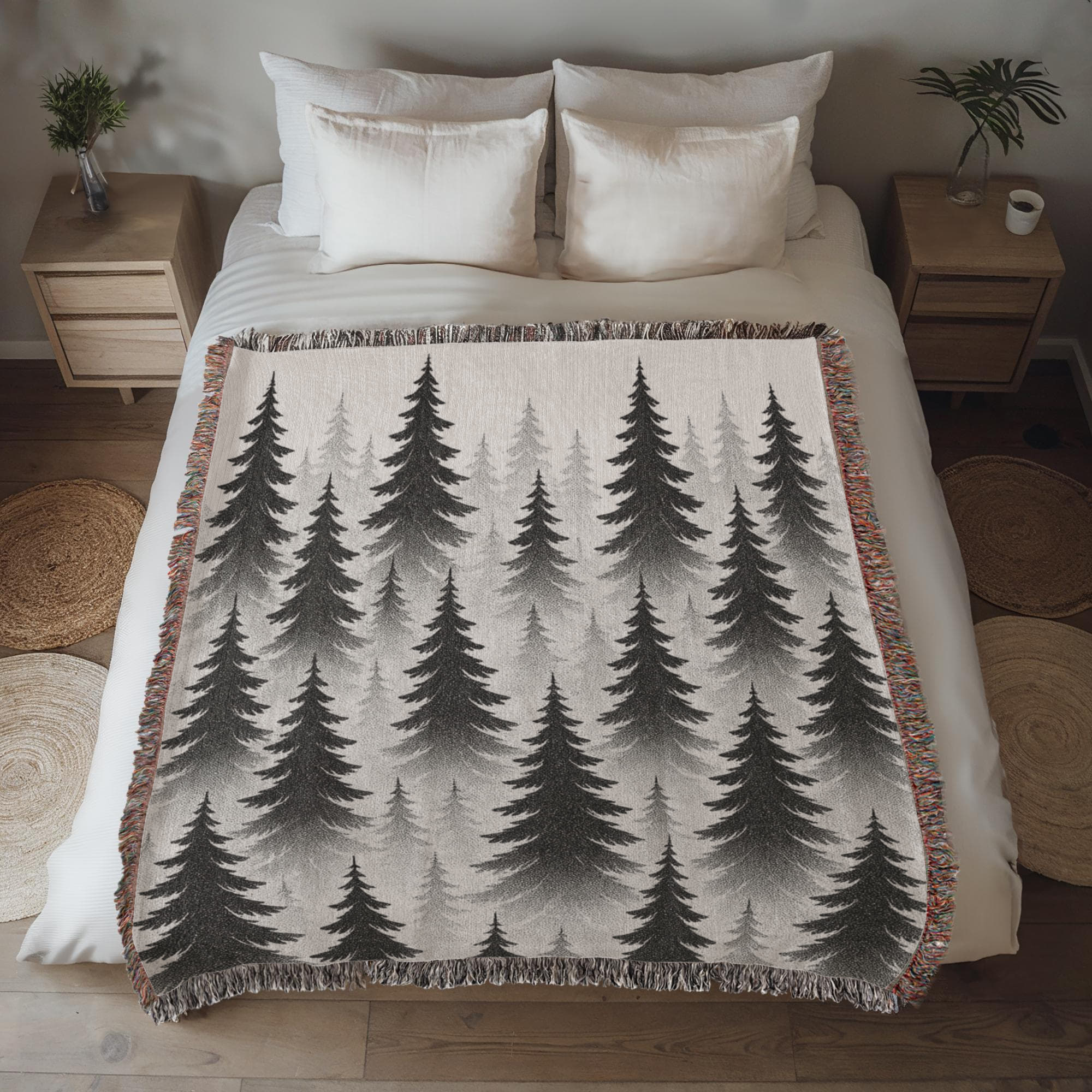 Evergreen Forest Woven Blanket