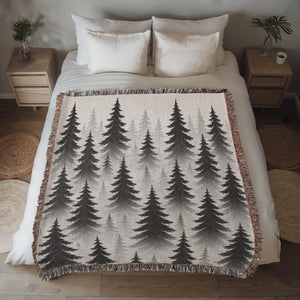Evergreen Forest Woven Blanket