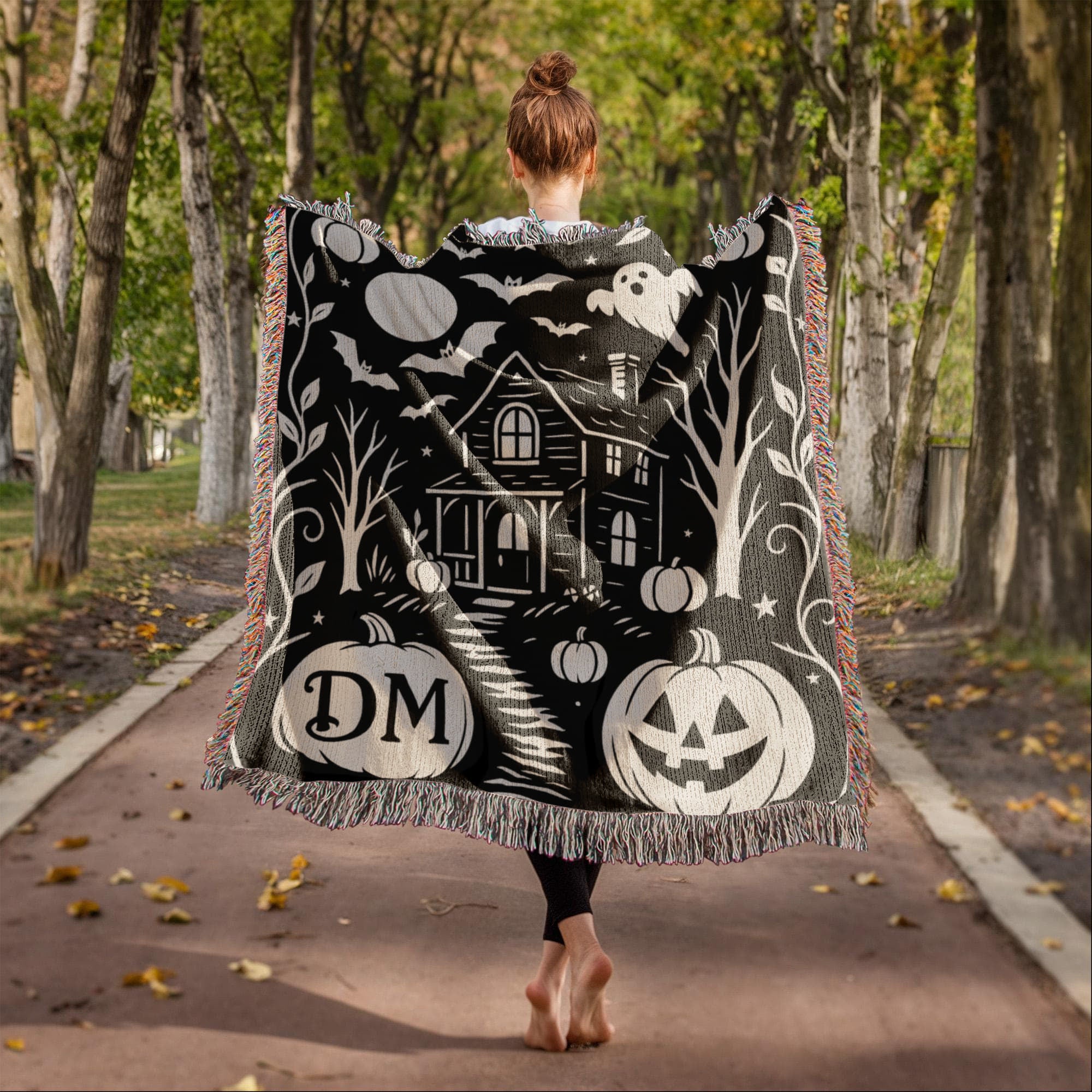 The Haunted Path - Custom Woven Blanket