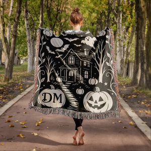 The Haunted Path - Custom Woven Blanket