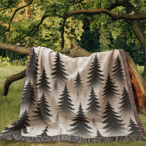 Evergreen Forest Woven Blanket