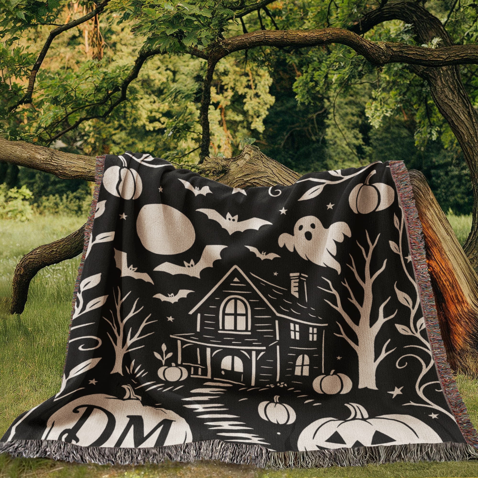 The Haunted Path - Custom Woven Blanket