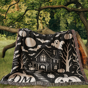 The Haunted Path - Custom Woven Blanket