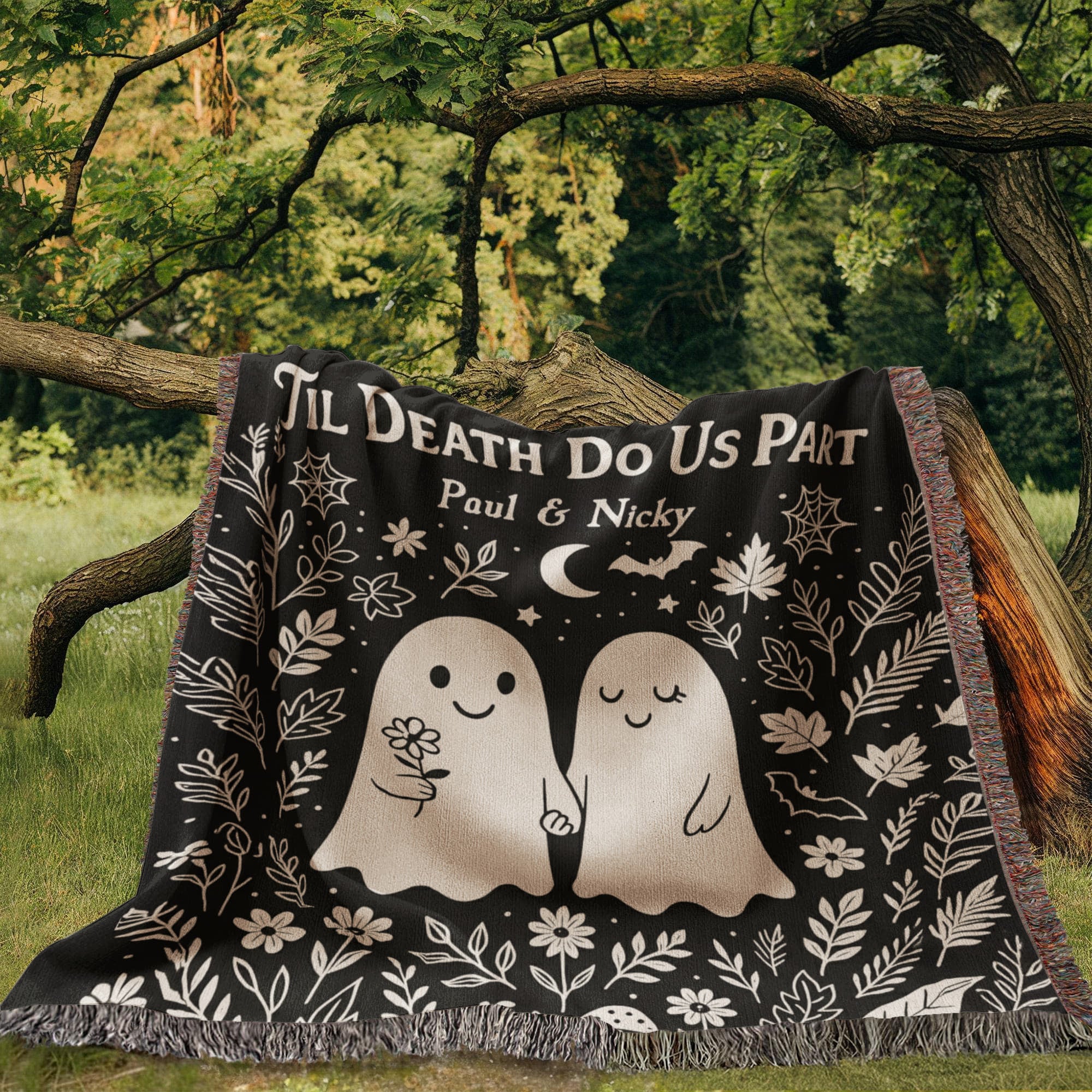 Spooky Soulmates - Custom Woven Blanket